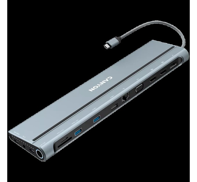 Хаб 14-в-1 мультипорт USB Type-C DS-90 Canyon (CNS-HDS90)