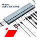Хаб 14-в-1 мультипорт USB Type-C DS-90 Canyon (CNS-HDS90)
