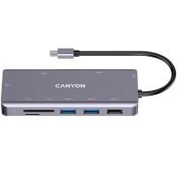 Хаб 9-в-1 мультипорт USB Type-C DS-11 Canyon (CNS-TDS11)