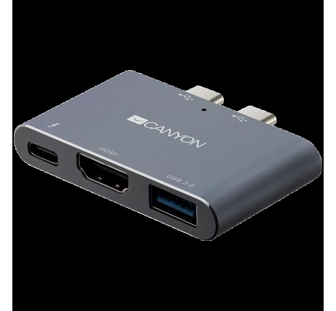 Хаб 3-в-1 мультипорт Thunderbolt 3 DS-1 Canyon (CNS-TDS01DG)