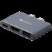 Хаб 3-в-1 мультипорт Thunderbolt 3 DS-1 Canyon (CNS-TDS01DG)