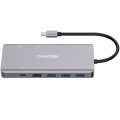 Хаб 13-в-1 мультипорт USB Type-C DS-12 Canyon (CNS-TDS12)