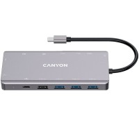Хаб 13-в-1 мультипорт USB Type-C DS-12 Canyon (CNS-TDS12)