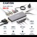 Хаб 13-в-1 мультипорт USB Type-C DS-12 Canyon (CNS-TDS12)