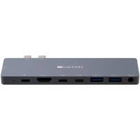 Хаб 8-в-1 мультипорт Power Delivery DS-8 Canyon (CNS-TDS08DG)