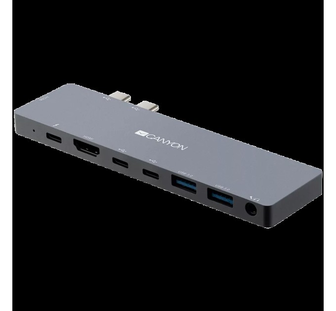 Хаб 8-в-1 мультипорт Power Delivery DS-8 Canyon (CNS-TDS08DG)
