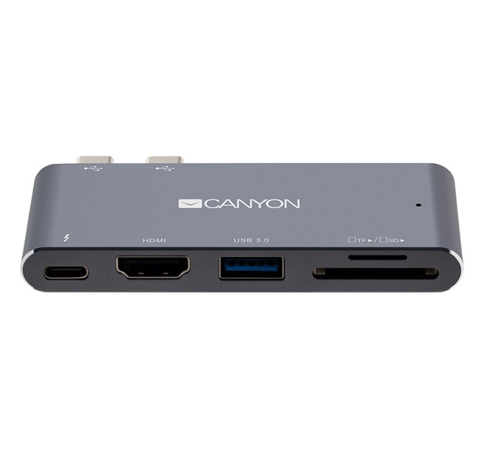 Хаб 5-в-1 мультипорт Thunderbolt 3 DS-5 Canyon (CNS-TDS05DG)