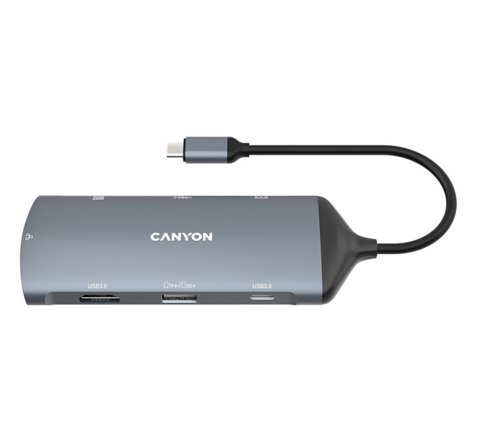 Хаб 8-в-1 мультипорт 14K UHD DS-15 Canyon (CNS-TDS15)