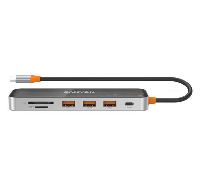 Хаб 7-в-1 мультипорт USB Type-C DS-13 Canyon (CNS-TDS13)