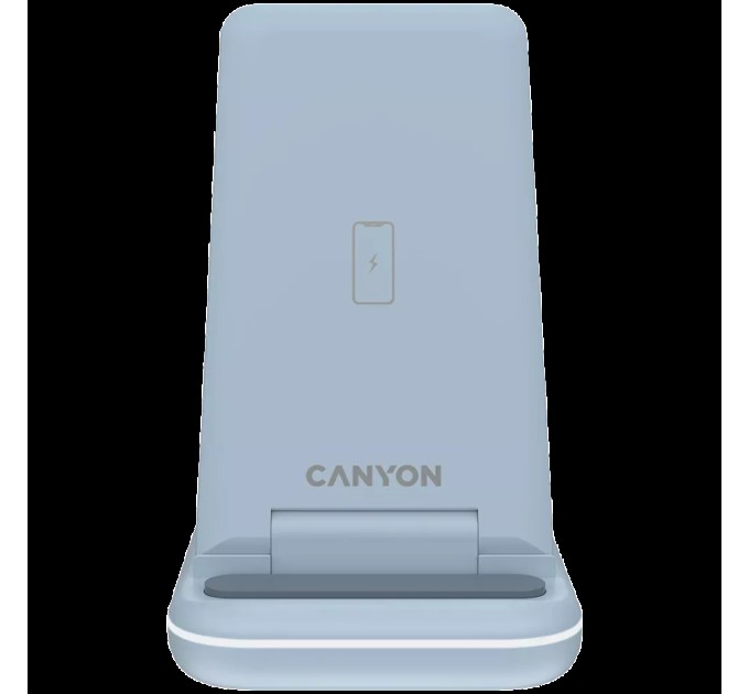 Пристрій зарядний бездротовий 3-в-1 QI WS-304 синій Canyon (CNS-WCS304BL)