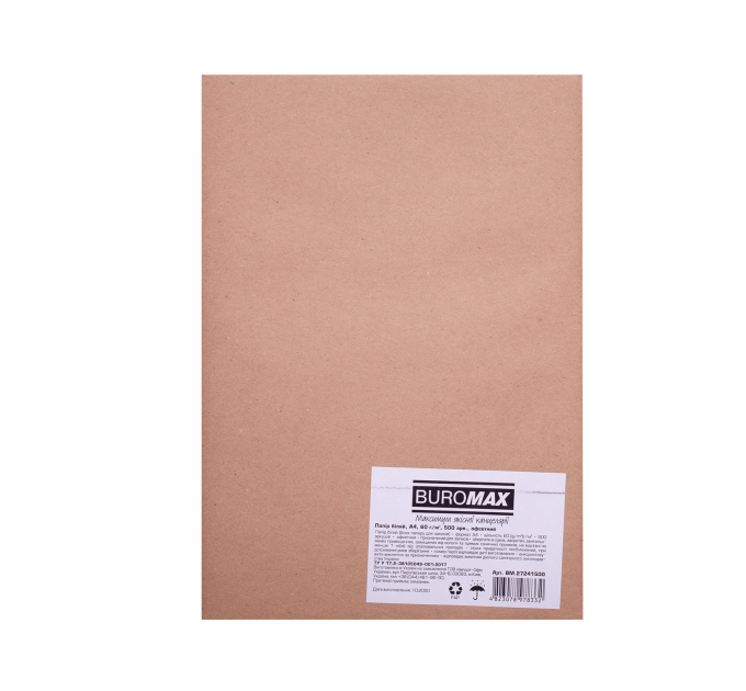 Папір білий офсетний А4 60г/м2, 500арк (BM.27241500)