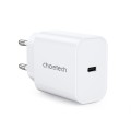 Пристрій зарядний мережевий PD20W USB-C білий Choetech (Q5004-EU-WH)