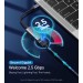 Адаптер USB-C до RJ45 2,5 Гб сірий Choetech (HUB-R02)