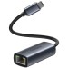 Адаптер USB-C до RJ45 2,5 Гб сірий Choetech (HUB-R02)