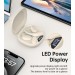 Навушники бездротові Open-ear з LED дисплеєм світло-бежеві Choetech (BH-T25-SK)