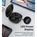 Навушники бездротові Open-ear з LED дисплеєм чорні Choetech (BH-T25-BK)