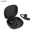 Навушники бездротові Open-ear з LED дисплеєм чорні Choetech (BH-T25-BK)