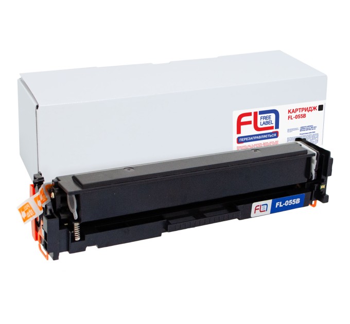 Картридж сумісний Canon 055 чорний Free Label (FL-055B)