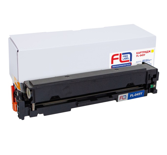 Картридж сумісний Canon 045 жовтий Free Label (FL-045Y)