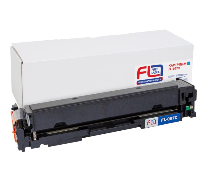 Картридж сумісний Canon 067 блакитний Free Label (FL-067C)