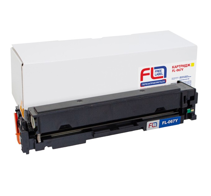 Картридж сумісний Canon 067 жовтий Free Label (FL-067Y)