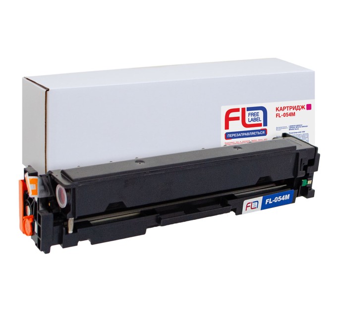 Картридж сумісний Canon 054 пурпуровий Free Label (FL-054M)