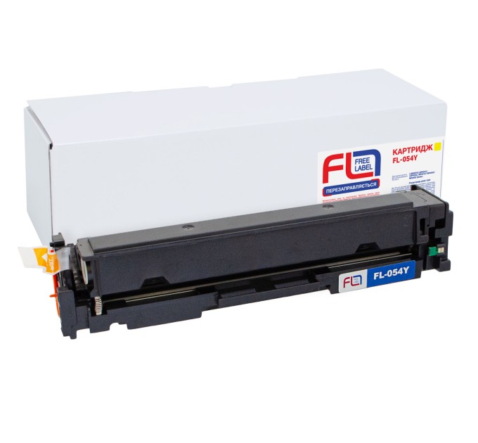 Картридж сумісний Canon 054 жовтий Free Label (FL-054Y)