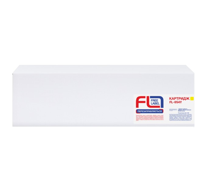 Картридж сумісний Canon 054 жовтий Free Label (FL-054Y)