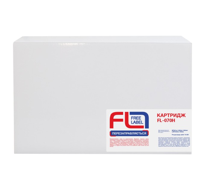 Картридж сумісний Canon 070H Free Label (FL-C070H)