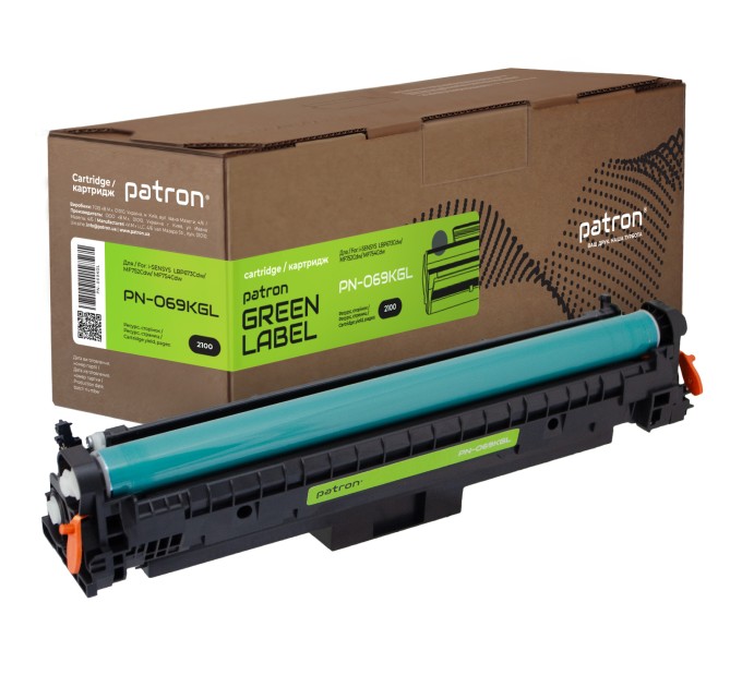 Картридж сумісний Canon 069 чорний Green Label Patron (PN-069KGL)