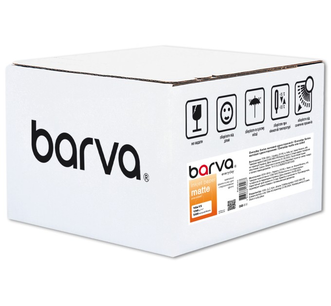 Фотопапір матовий 190 г/м2, 10x15 см, 500 арк Everyday Barva (IP-AE190-410)