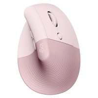 Миша бездротова WL/BT Lift Vertical Ergonomic, рожева Logitech (910-006478)