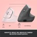 Миша бездротова WL/BT Lift Vertical Ergonomic, рожева Logitech (910-006478)