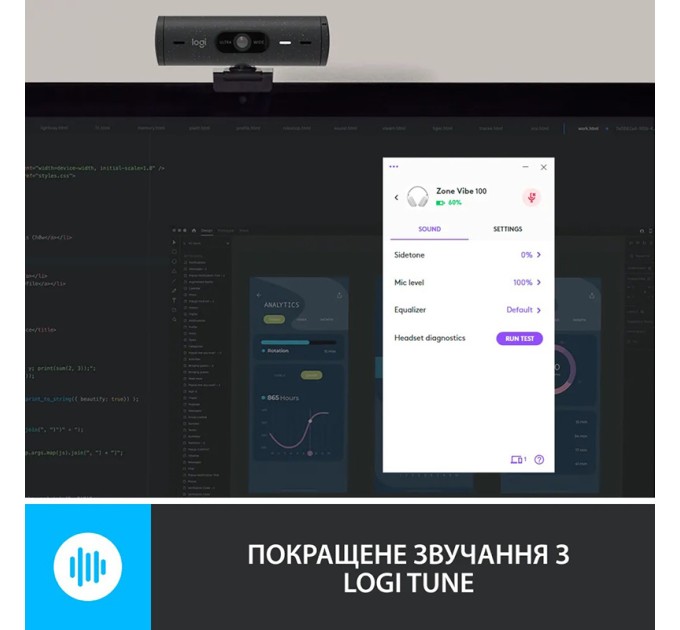 Гарнітура бездротова Zone Vibe 100, біла Logitech (981-001219)