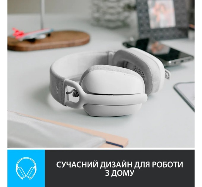 Гарнітура бездротова Zone Vibe 100, біла Logitech (981-001219)