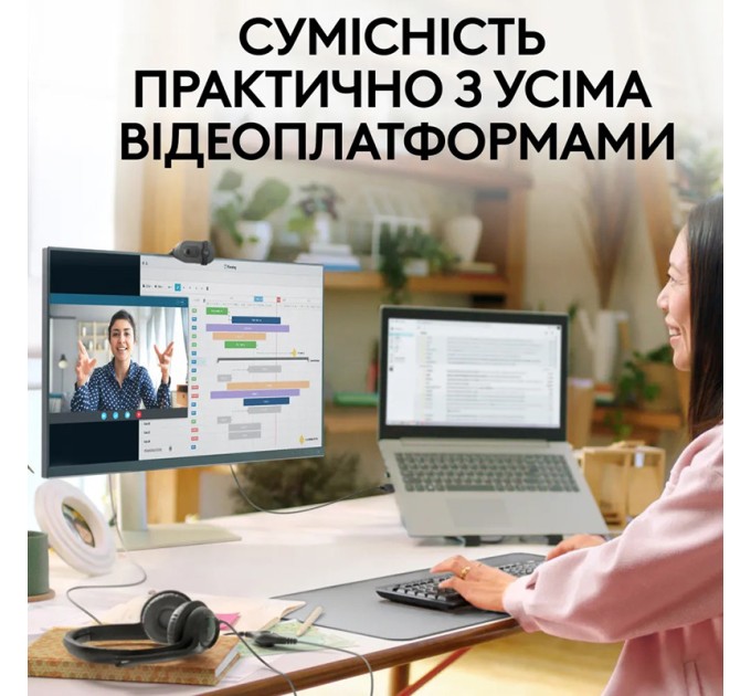 Веб-камера Brio 100, графітова Logitech (960-001585)