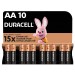 Батарейка LR06-АА лужна, MN1500, блістер, 10 шт. Duracell (5016485/5015246/5014476/5006461)