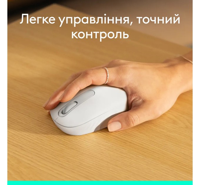 Миша бездротова M196, біла Logitech (910-007460)