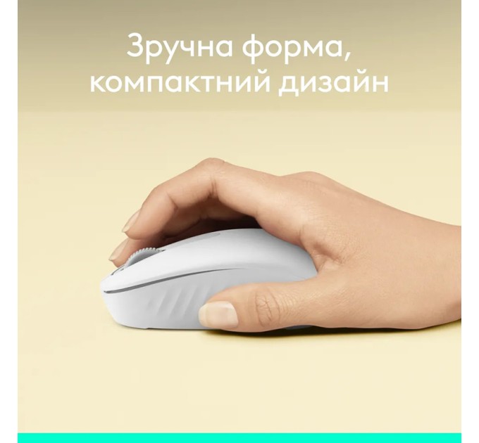 Миша бездротова M196, біла Logitech (910-007460)