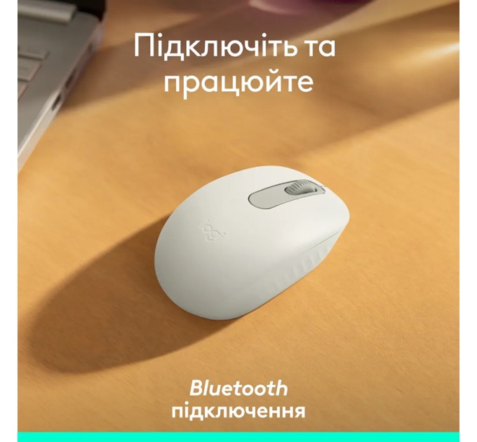 Миша бездротова M196, біла Logitech (910-007460)