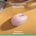 Миша бездротова M196, рожева Logitech (910-007461)