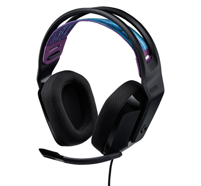 Гарнітура дротова ігрова G335, чорна Logitech (981-000978)