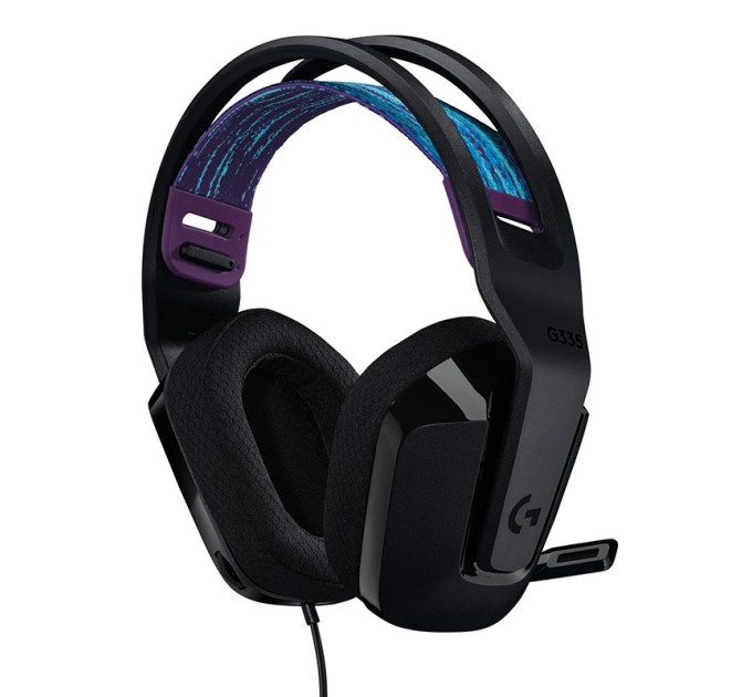 Гарнітура дротова ігрова G335, чорна Logitech (981-000978)