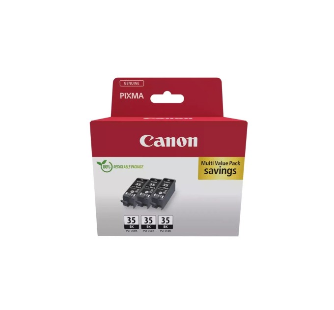 Картридж PGI-35Bk чорний потрійна упаковка Canon (1509B028)