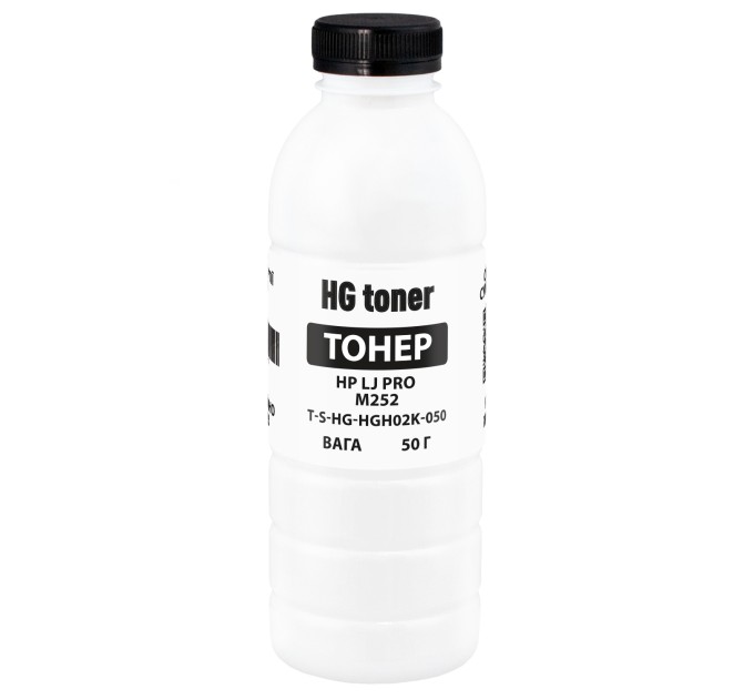 Тонер HP LJ Pro M252 флакон, 50 г, чорний HG toner (TSM-HGH02K-050)