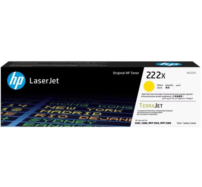 Картридж 222X жовтий HP (W2222X)