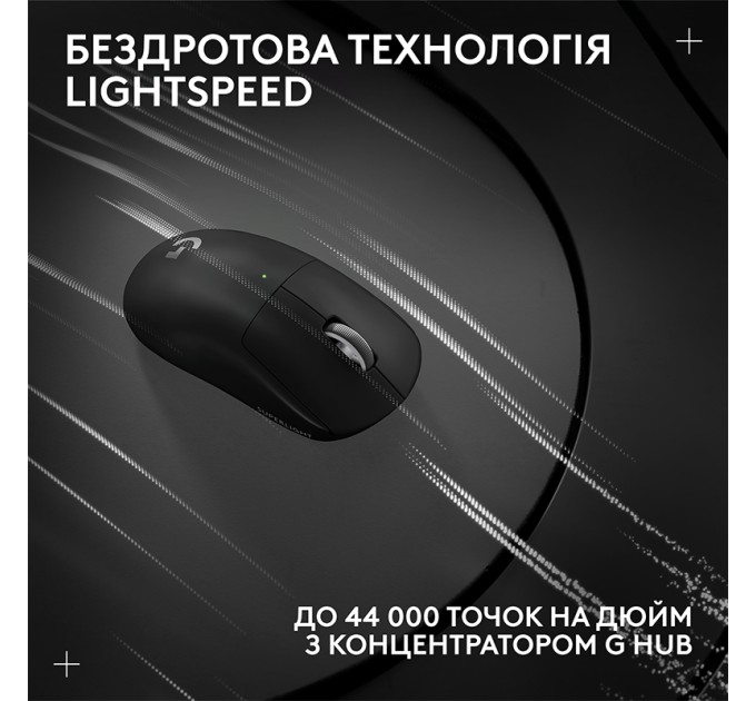 Миша бездротова G Pro X Superlight 2 Lightspeed, чорна Logitech (910-006630)