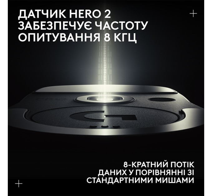 Миша бездротова G Pro X Superlight 2 Lightspeed, чорна Logitech (910-006630)