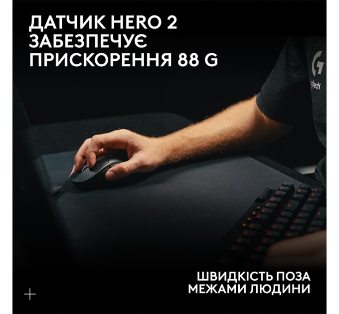 Миша бездротова G Pro X Superlight 2 Lightspeed, чорна Logitech (910-006630)