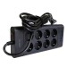 Фільтр мережевий 8 розеток + 4 х USB, 3 м, 16 А, 250 В, чорний Patron Power (SP-1683-USB)